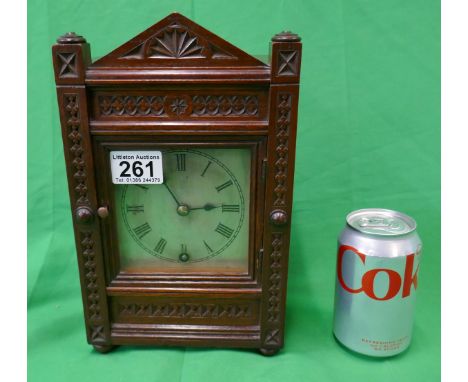 Oak mantle clock