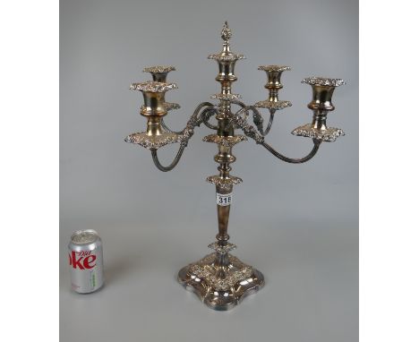 Fine silver plate candelabra