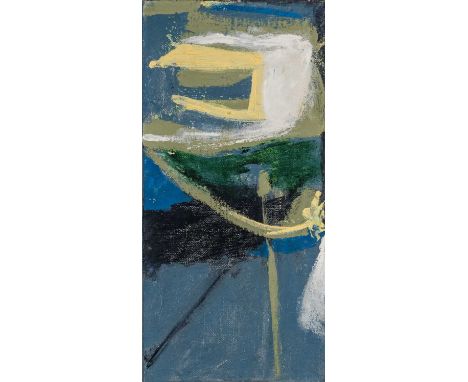 ‡ TREVOR BELL (1930-2017) oil on canvas - abstract, unsigned, 53.5 x 26cmsProvenance: deceased estate GwyneddComments: origin