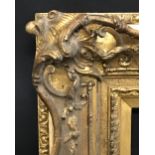 19th Century English School. A Gilt Composition Frame, with Swept and Pierced Centres and Corners,
