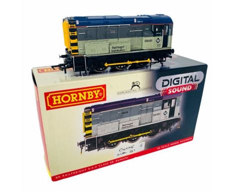 Hornby 'OO' Gauge R3036XS BR Railfreight Class 08 661 with DCC Digital Sound - Boxed. Tested OK at time of lotting, set to #0