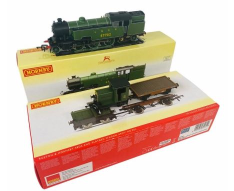 2x Hornby 'OO' Gauge Locomotives. Lot Includes: R3461 LNER 2-6-4T Thompson 67702 DCC Digital Fitted set to #03 (tested OK at 