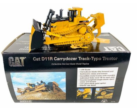 Norscot Ref:55070 1:50 Scale CAT D11R Carrydozer Track Type Tractor Die Cast Construction Model - Boxed. Comes in 'CAT' exclu