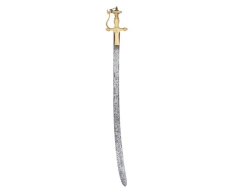 A SOUTH INDIAN SWORD, 17TH/18TH CENTURY, PROBABLY MALABAR, KARNATAKA with slightly curved single-edged blade widening slightl