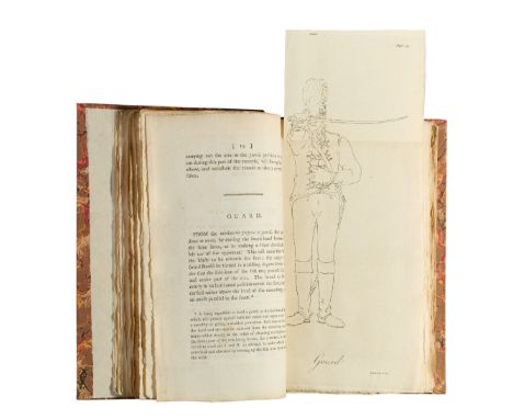 RULES AND REGULATIONS FOR THE SWORD EXERCISE OF THE CAVALRY London 1796, octavo (158 x 240 mm), later half leather and marble