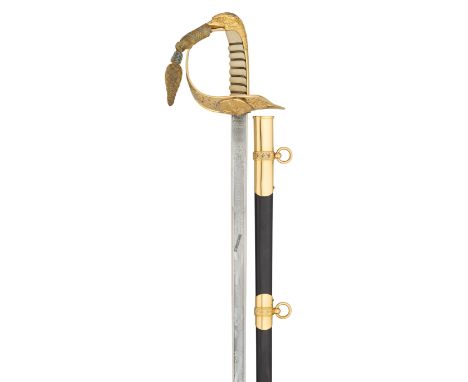 AN ELIZABETH II ROYAL AIR FORCE OFFICER'S SWORD BY WILKINSON, NO. 81651 with etched blade including vacant scrolls, battle ho