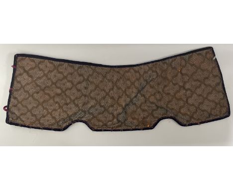 TWO ELEMENTS OF ASIAN MAIL AND FABRIC ARMOUR, LATE 19TH CENTURY of two panels of differing size, each formed of small butted 