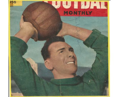 Jackie Milburn signed 6x6 colour magazine cut front page. (11 May 1924  9 October 1988) was a football player principally ass