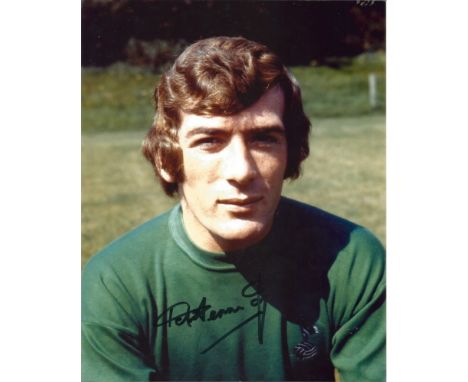 Pat Jennings Tottenham signed 10x8 colour photo. Good Condition. All signed pieces come with a Certificate of Authenticity. W