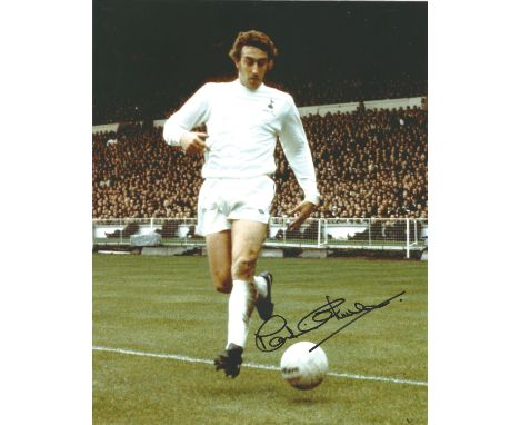 Martin Chivers signed 10x8 colour photo pictured in action for Tottenham Hotspur. Good Condition. All signed pieces come with
