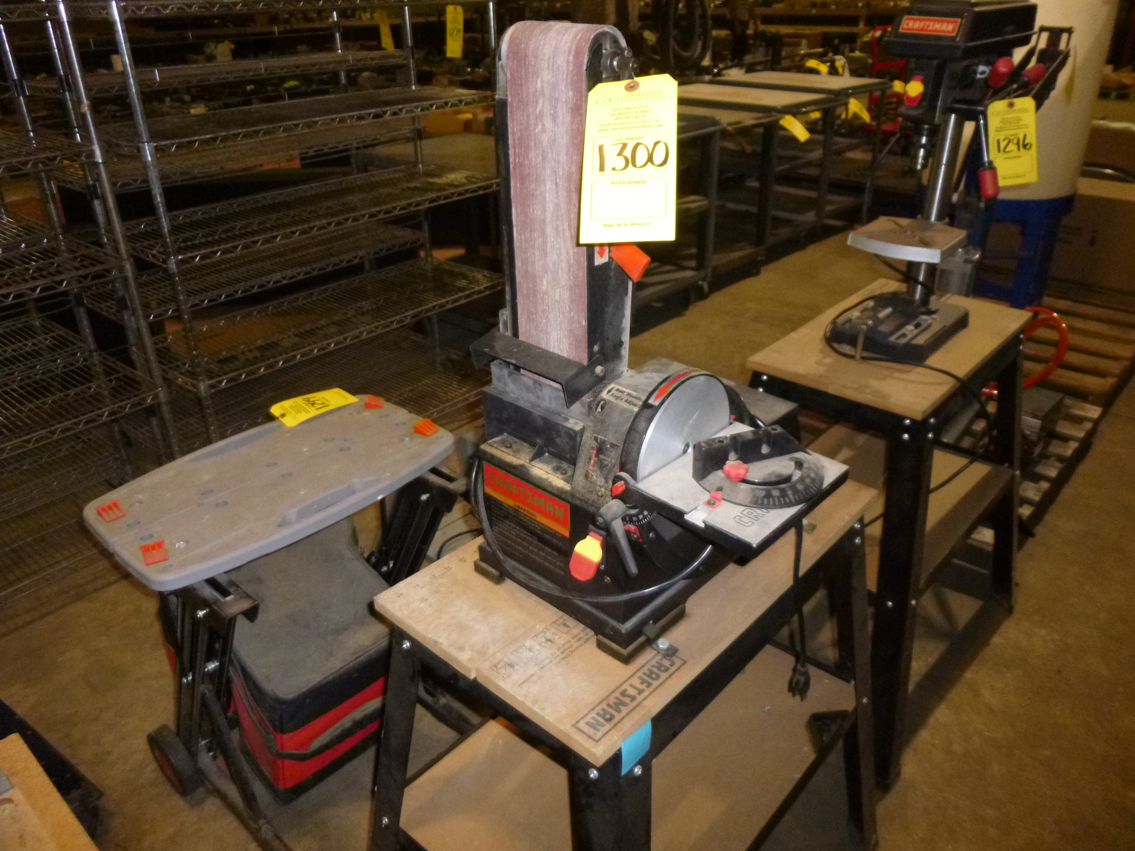 Craftsman Belt and disc combo sander 4x36" belt, and 6" disc model 351.