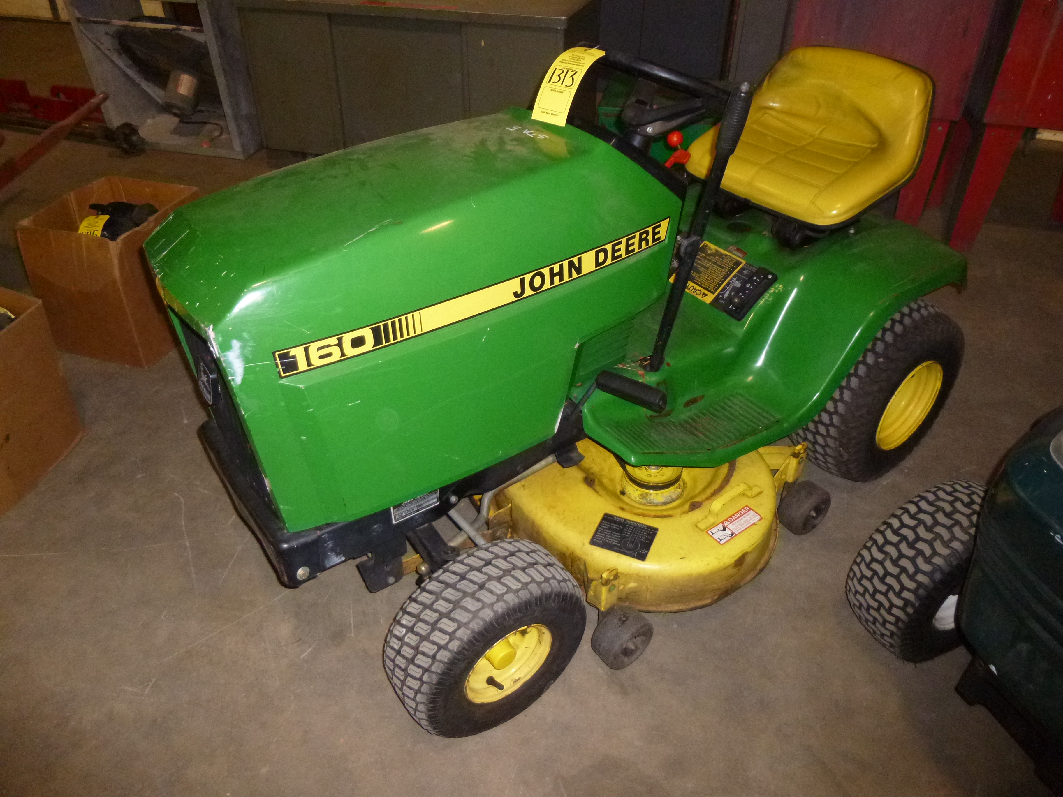 John Deere 160 riding lawn mower, Fb460V motor, runs and drives