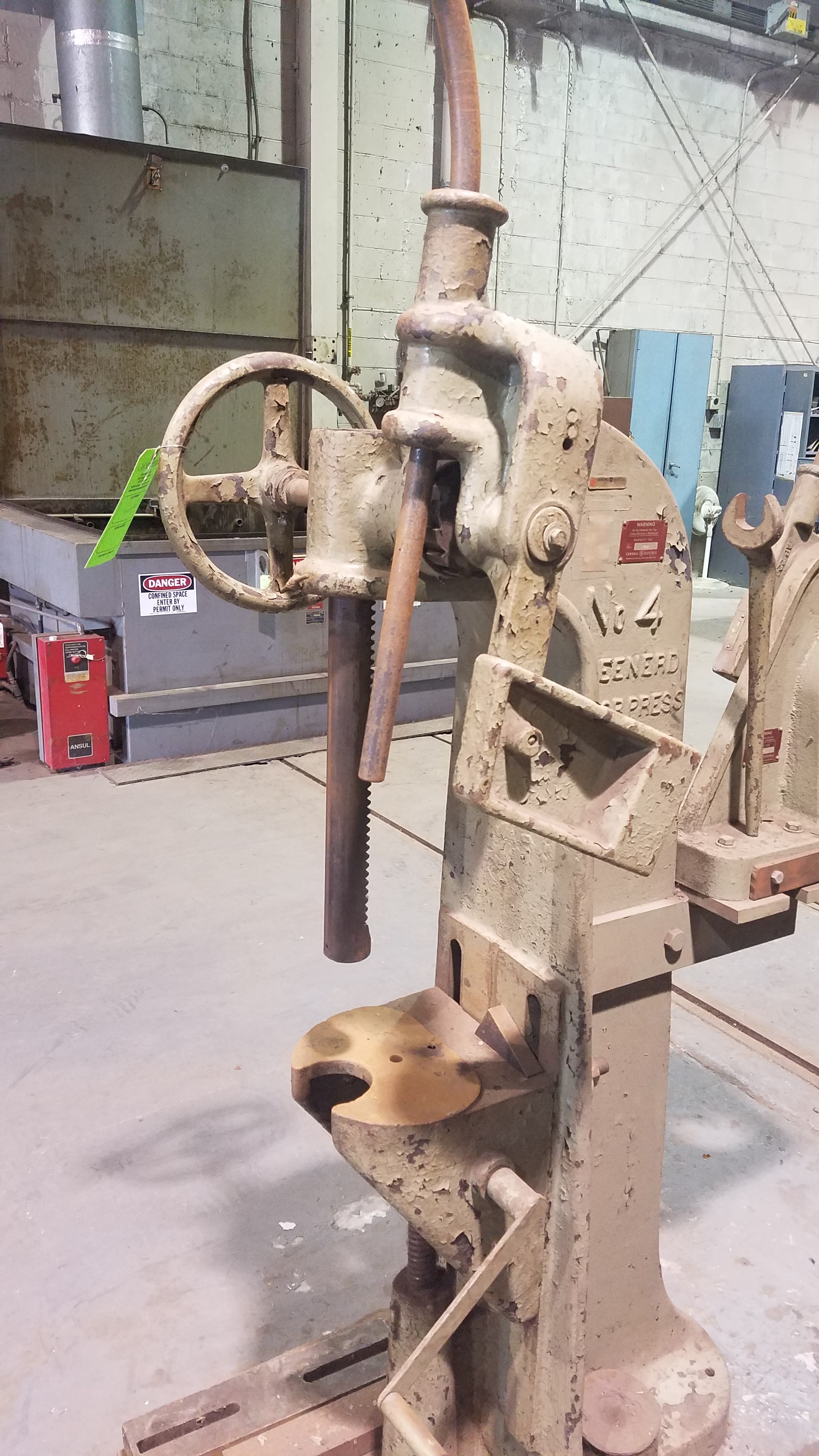 GREENERD ARBOR PRESS NO.4; POTTER & RAYFIELD ARBOR PRESS TYPE AP 28