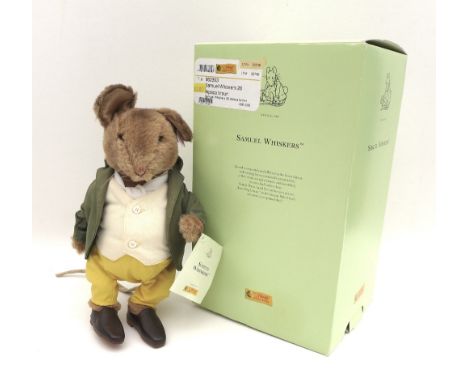 A Steiff Limited Edition Beatrix Potter Samuel Whiskers,  no.662393, dated 2006, 28cm high, in original box. 