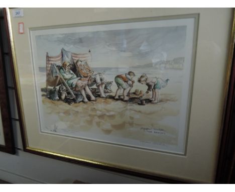 A signed print after Margaret Clarkson 'Sea Breezes'