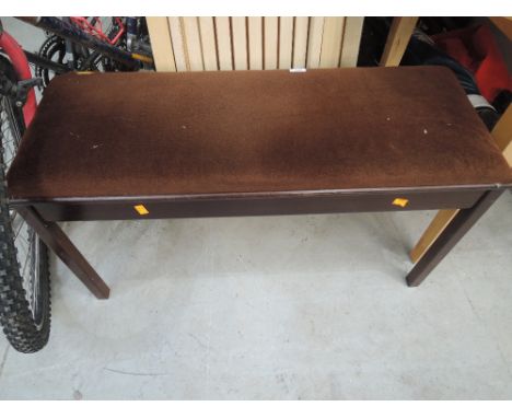 A vintage piano/organ duet stool