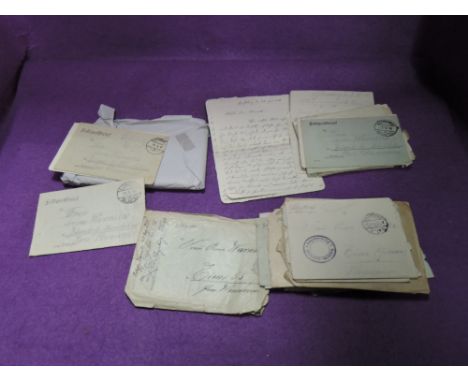 Forty one World War I German Feld Post 20th century Infantry letters and covers