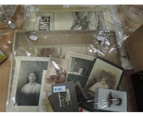 A selection of vintage and reproduction photographs and ephemera