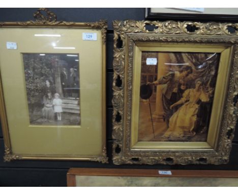 A period Chrystoleum and a photographic print