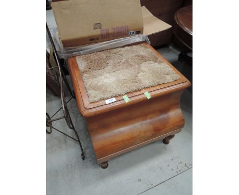 A Victorian step commode