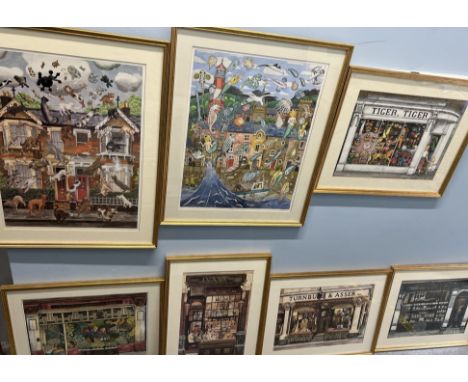 After Gale PittLive RainA limited edition print No.303/500Signed in pencil to the marginTogether with a collection of prints 