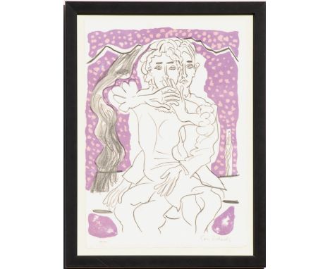 CERI RICHARDS, 'The Story Lost in Snow', 1971, numbered lithograph signed by Ceri's wife, edition of 100, ref. R. Sanesi, 44c