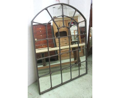 MIRROR, Architectural style with an arched top, 136.5cm W x 181cm H.