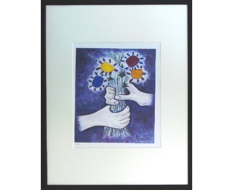 PICASSO, 'Bouquet of Peace', lithograph in colours, signed in the plate, edition 300, 41cm x 34cm, framed and glazed. (Subjec