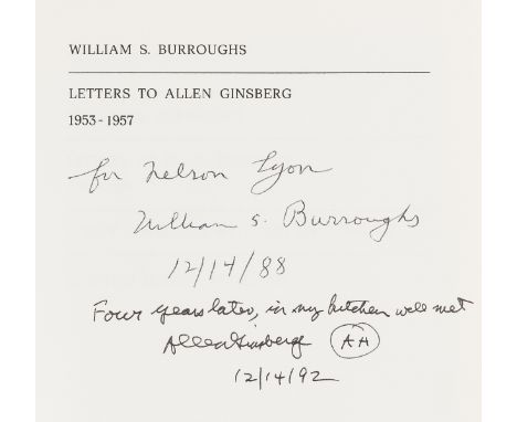 Burroughs (William S.) Letters to Allen Ginsberg 1953-1957, first edition, number 7 of 100 copies signed by the author, addit