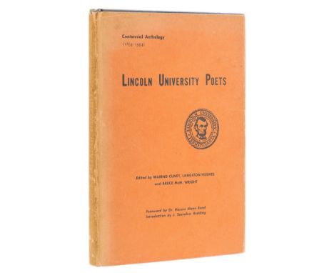 Hughes (Langston, editor and contributor) Lincoln Universiy Poets, edited by Waring Cuney, Langston Hughes and Bruce McM. Wri