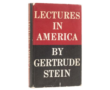 Stein (Gertrude) Lectures in America, first edition, signed presentation inscription from the author "For Pete and Peter and 