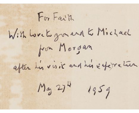 Forster (E.M.) Abinger Harvest, pocket edition, signed presentation inscription from the author "For Faith. With love to you 