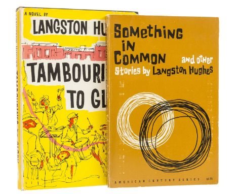 Hughes (Langston) Tambourines to Glory, signed presentation inscription from the author to Tom Dardis on endpaper, small news