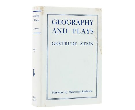 NO RESERVE Stein (Gertrude) Geography and Plays, first edition, prospectus loosely inserted, original first state cloth-backe