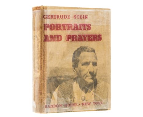 Stein (Gertrude) Portraits and Prayers, first edition, lengthy signed presentation inscription from the author "For Frances W