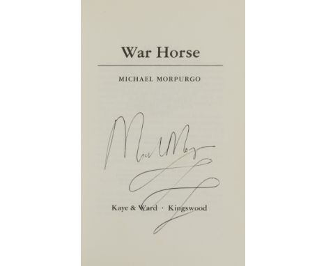 Morpurgo (Michael) War Horse, first edition, signed by the author on title with ink flourish, light foxing and neat ink owner