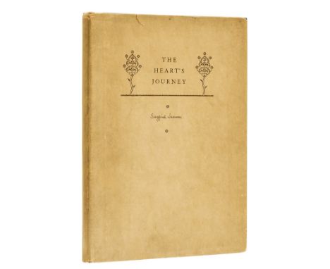NO RESERVE Sassoon (Siegfried) The Heart's Journey, one of 590 copies signed by the author on title, very light marginal toni