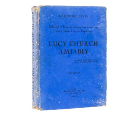 Stein (Gertrude) Lucy Church Amiably, first edition, signed presentation inscription from the author "To Charlotte Becker Who