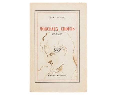 Cocteau (Jean) Morceaux Choisis, first edition, number 49 of 65 copies, signed presentation inscription from the author "J'of