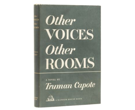 Capote (Truman) Other Voices, Other Rooms, first edition, signed presentation inscription from the author "For David [Diamond