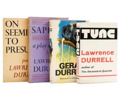 NO RESERVE Durrell (Lawrence) On Seeming to Presume, signed presentation inscription from the author to George and Jean Reave