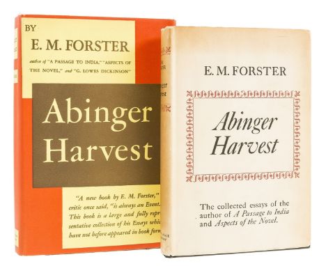 Forster (E.M.) Abinger Harvest, first American edition, first issue with 'A Flood in the Office' present, signed presentation