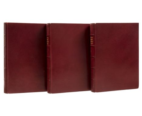 Kipling (Rudyard) Poems 1886-1929, number 369 of 520 copies signed by the author, printed in red and black, vol. 1 engraved f