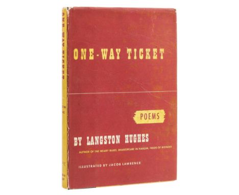 Hughes (Langston) One-Way Ticket, first edition, signed presentation inscription from the author dated Dec. 14 1949 to title,