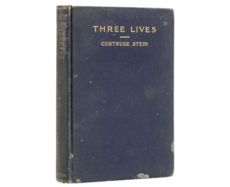 Stein (Gertrude) Three Lives, first edition [one of 700 copies], signed presentation inscription from the author to Roger Fry