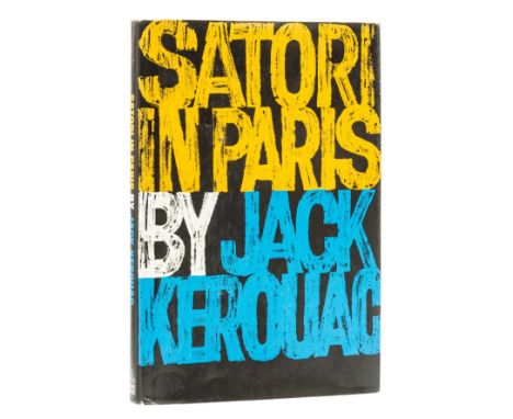 Kerouac (Jack) Satori in Paris, first edition, first printing, signed presentation inscription from the author "Tony's copy -