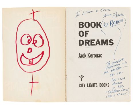 Kerouac (Jack) Book of Dreams, signed presentation inscription from the author to Lucien Carr and Sheila Johnson "To Lucien &
