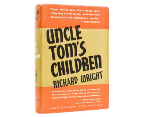 Wright (Richard) Uncle Tom's Children. Four Novellas, first edition, first printing with 'first edition' and publisher's code
