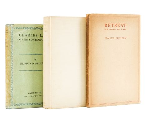 NO RESERVE Blunden (Edmund) Retreat, signed presentation inscription from the author with two-line quotation dated 12 Feb. 19