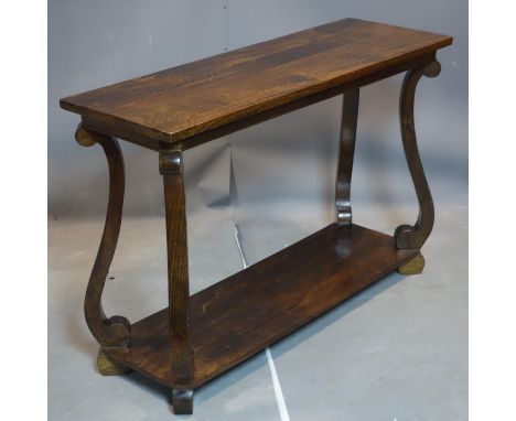 An Art Deco style console table, H.80 W.120 D.40cm 